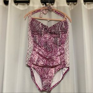 VM Halter Neck One Piece Swimsuit 16W